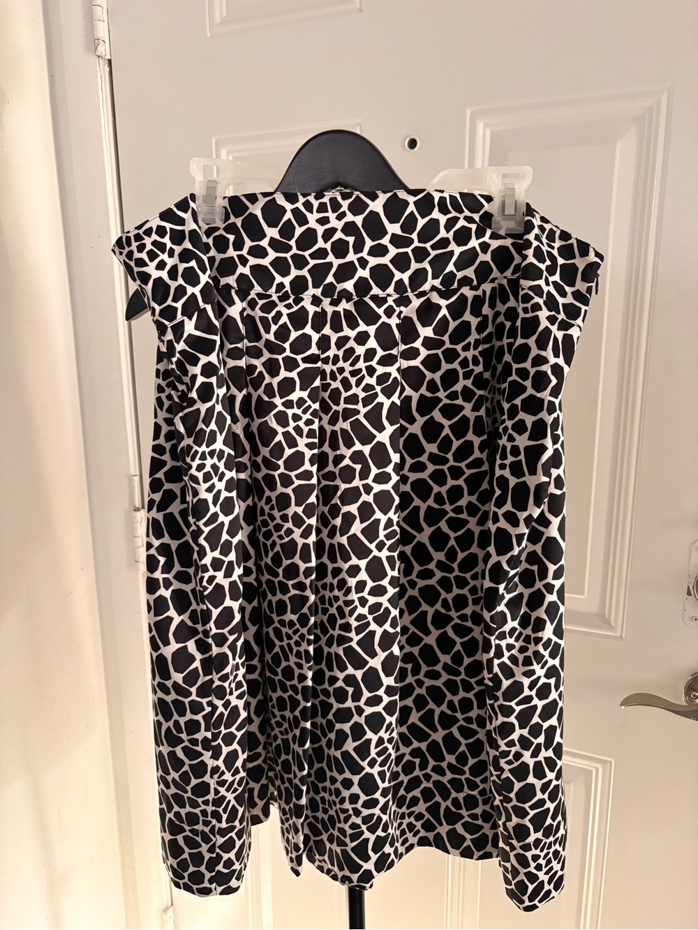 Style & Co. Brown and White Giraffe-Print skirt.